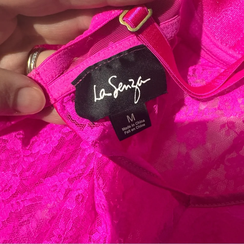 La Senza‎ pink lace lingerie top size M - Picture 3 of 3